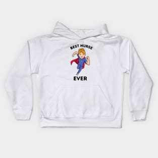 Best Nurse Ever Super Hero Kids Hoodie